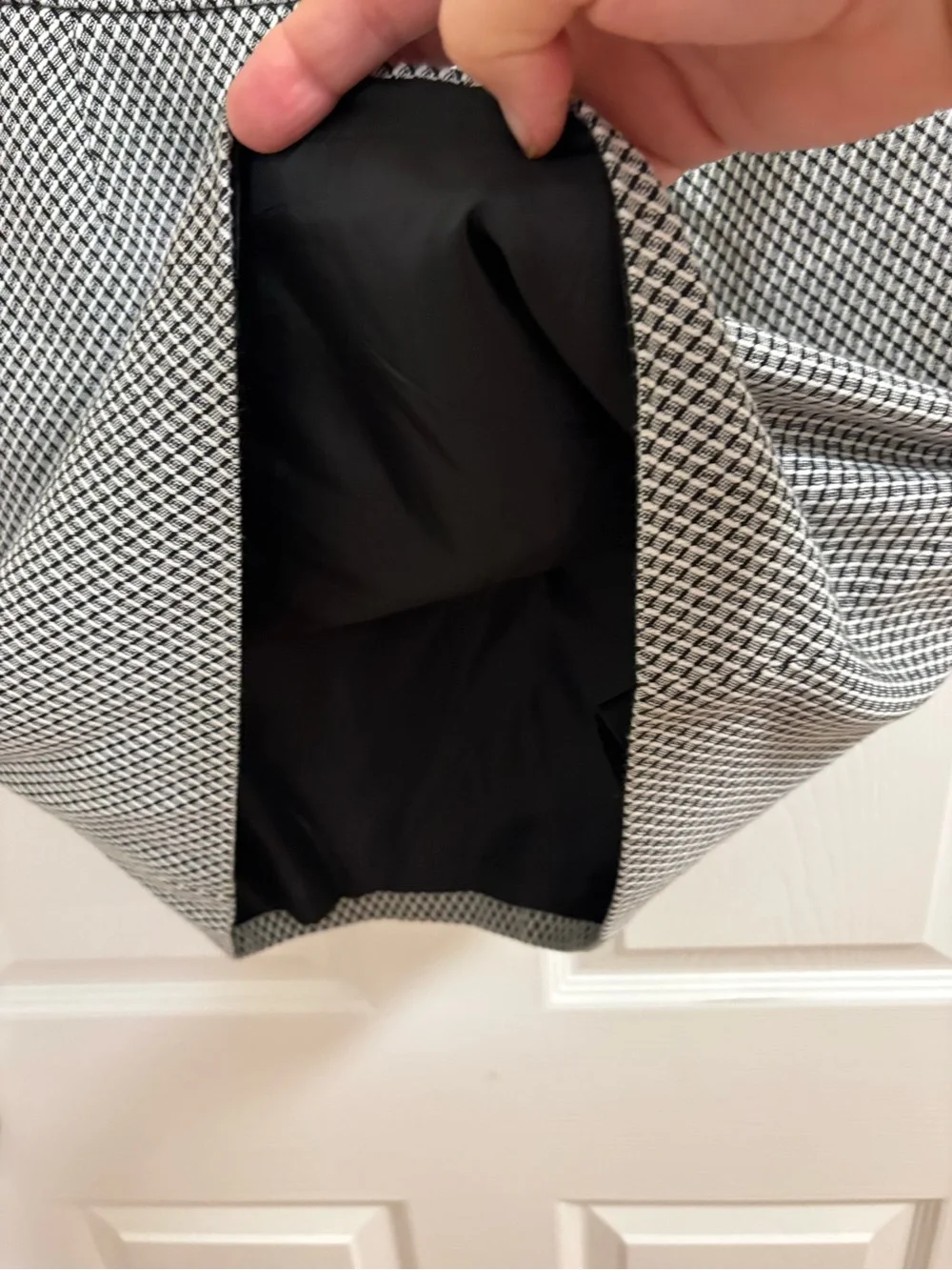 Vintage Ann Taylor Loft skirt, mini houndstooth